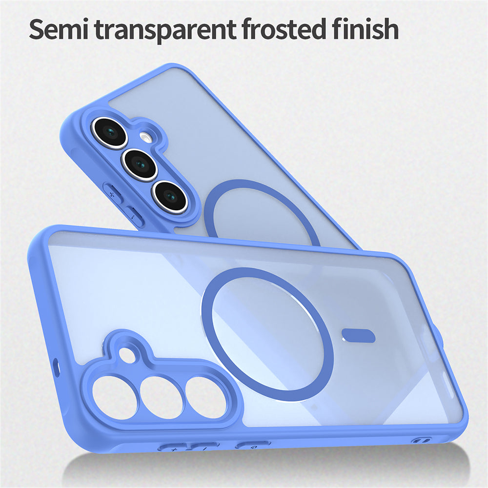 Калъф MagSafe за Samsung Galaxy S25 FE, Techsuit, HaloFrost II, Син