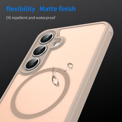 Калъф MagSafe за Samsung Galaxy S25 FE, Techsuit, HaloFrost II, Златист