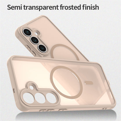 Калъф MagSafe за Samsung Galaxy S25 FE, Techsuit, HaloFrost II, Златист