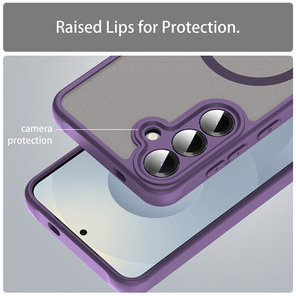 Калъф MagSafe за Samsung Galaxy S25 FE, Techsuit, HaloFrost II, Лилав