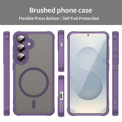 Калъф MagSafe за Samsung Galaxy S25 FE, Techsuit, HaloFrost II, Лилав