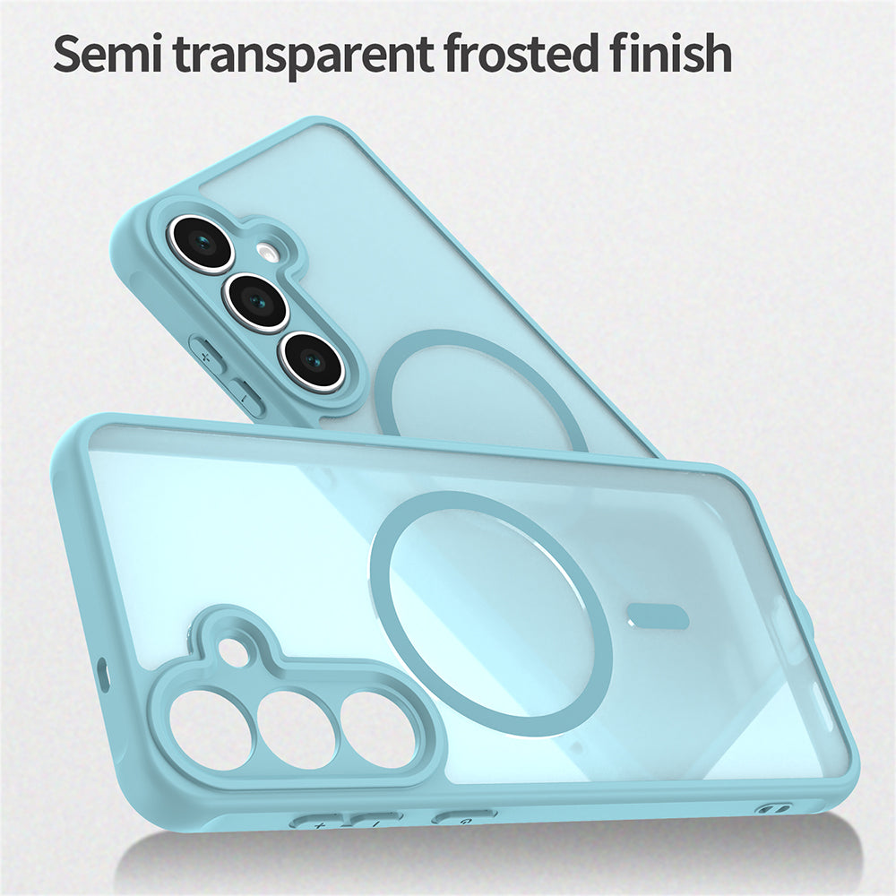 Калъф MagSafe за Samsung Galaxy S25 FE, Techsuit, HaloFrost II, Светлозелен