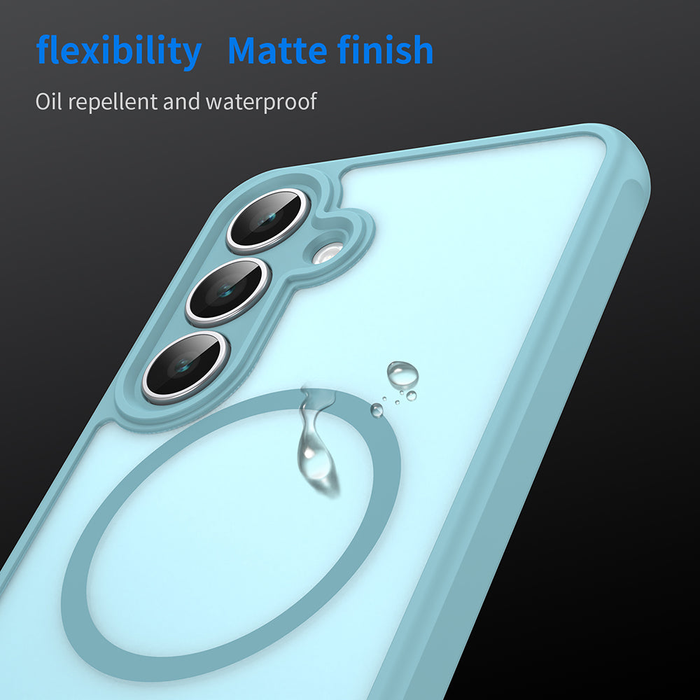 Калъф MagSafe за Samsung Galaxy S25 FE, Techsuit, HaloFrost II, Светлозелен