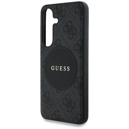 Калъф MagSafe за Samsung Galaxy S25+ S936, Guess, 4G Circle Classic Logo, Черен