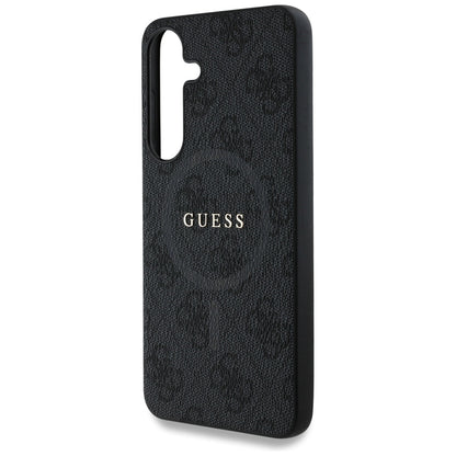 Калъф MagSafe за Samsung Galaxy S25+ S936, Guess, 4G Ring Classic Logo, Черен
