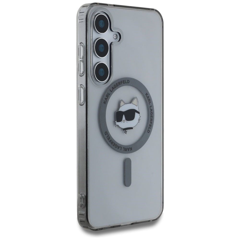 Калъф MagSafe за Samsung Galaxy S25+ S936, Karl Lagerfeld, IML Choupette's Head, Черен