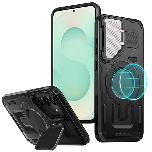 Калъф MagSafe за Samsung Galaxy S25+ S936, Techsuit, CamVault, Черен