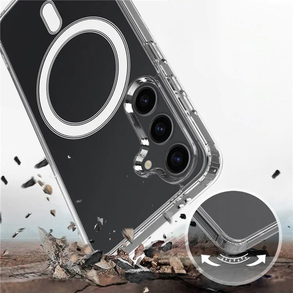 Калъф MagSafe за Samsung Galaxy S25+ S936, Techsuit, Pro, Прозрачен