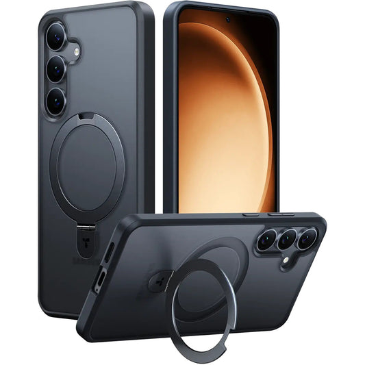 Калъф MagSafe за Samsung Galaxy S25+ S936, Torras, Ostand, Черен