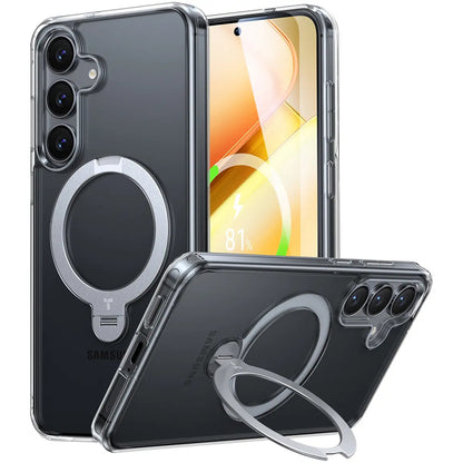 Калъф MagSafe за Samsung Galaxy S25+ S936, Torras, Ostand Spin, Прозрачен