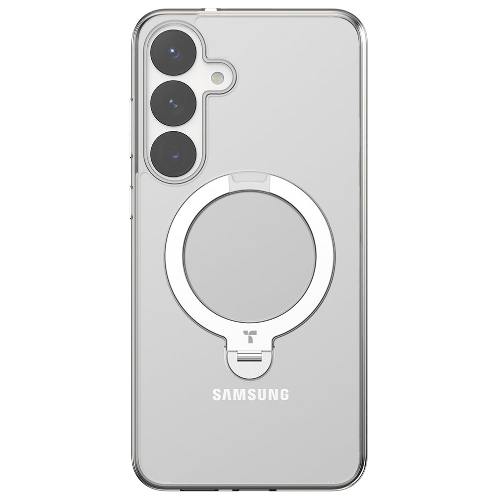 Калъф MagSafe за Samsung Galaxy S25+ S936, Torras, Ostand Spin, Прозрачен
