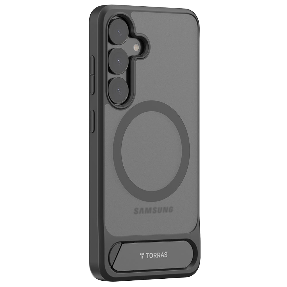 Калъф MagSafe за Samsung Galaxy S25+ S936, Torras, Pstand, Черен