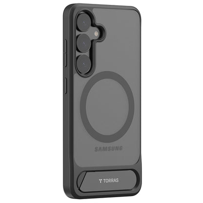 Калъф MagSafe за Samsung Galaxy S25+ S936, Torras, Pstand, Черен
