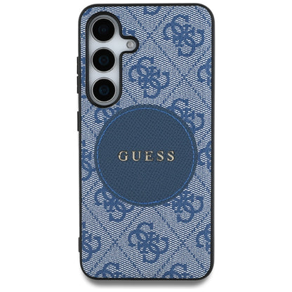 Калъф MagSafe за Samsung Galaxy S25 S931, Guess, 4G Circle Classic Logo, Син