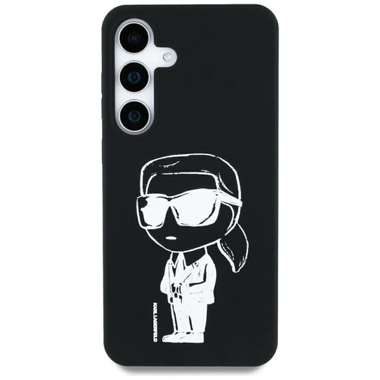 Калъф MagSafe за Samsung Galaxy S25 S931, Karl Lagerfeld, Silicone Graffiti, Черен