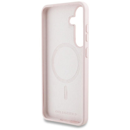 Калъф MagSafe за Samsung Galaxy S25 S931, Karl Lagerfeld, Silicone Graffiti, Розов