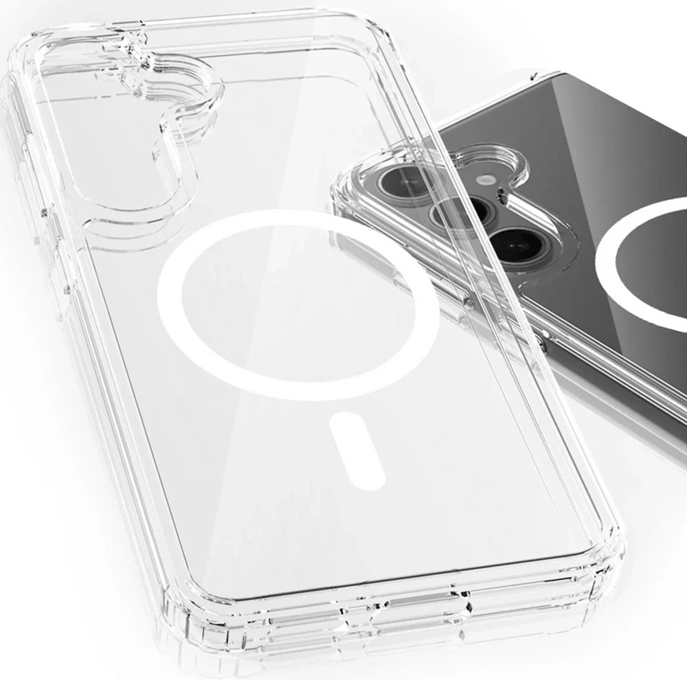 MagSafe калъф за Samsung Galaxy S25 S931 / S24 S921, 3MK, Armor MagCase, прозрачен