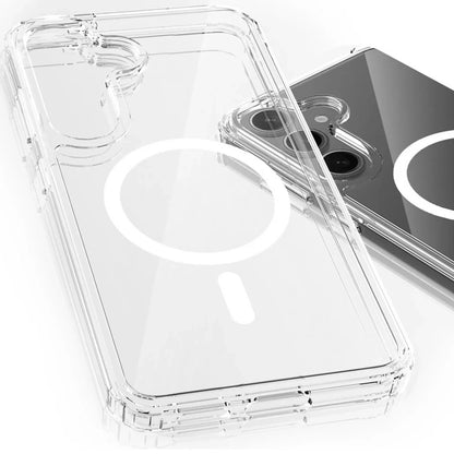 MagSafe калъф за Samsung Galaxy S25 S931 / S24 S921, 3MK, Armor MagCase, прозрачен