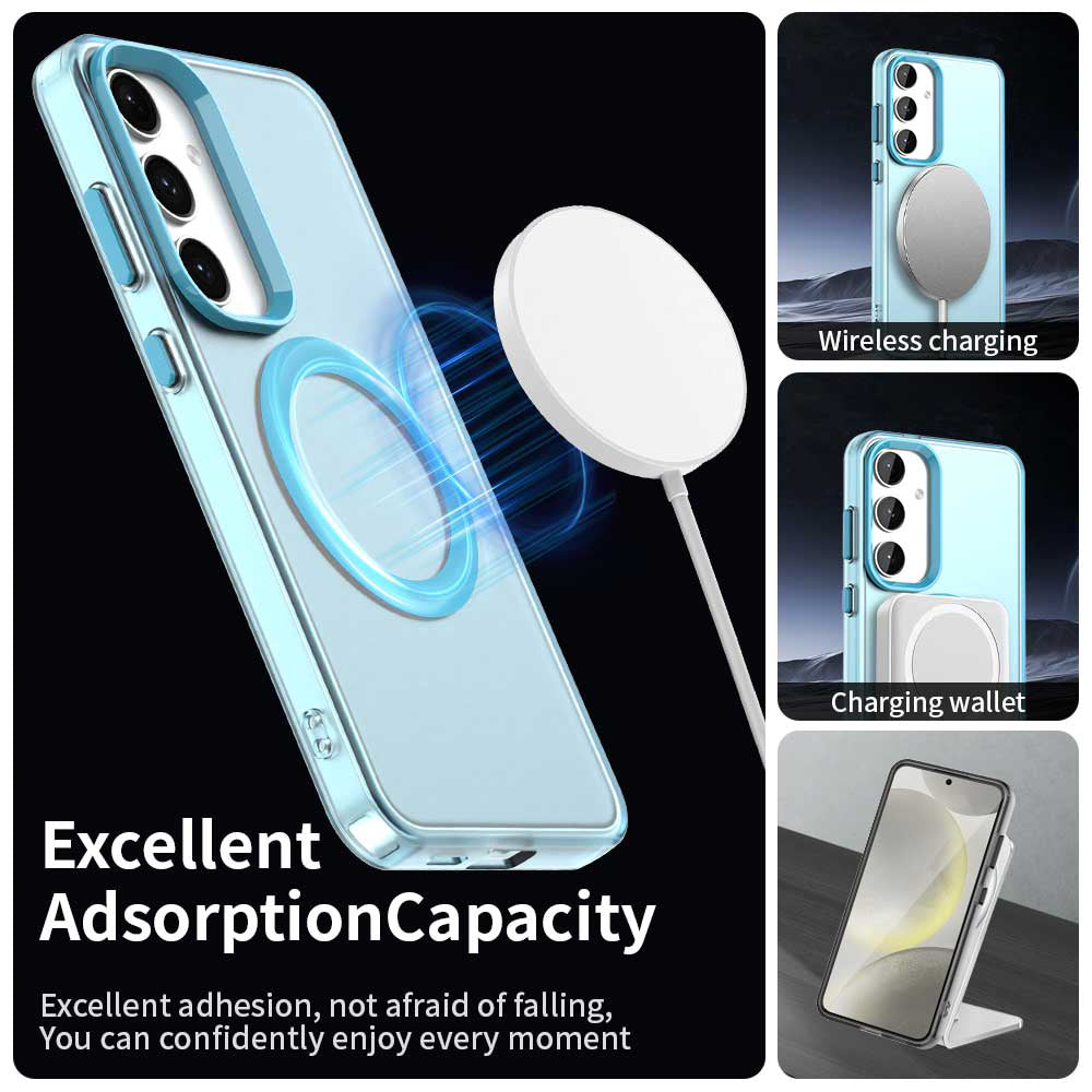 MagSafe Case for Samsung Galaxy S25 S931 / S24 S921, Techsuit, CandyCase, Blue
