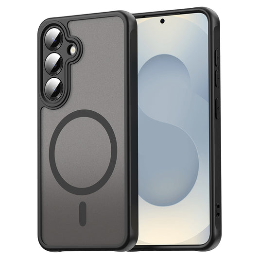 Калъф MagSafe за Samsung Galaxy S25 S931 / S24 S921, Techsuit, HaloFrost II (Big Lens Hole), Черен