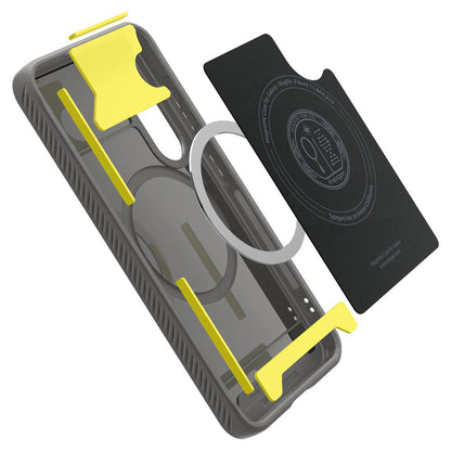 Калъф MagSafe за Samsung Galaxy S25 S931, Spigen, Rugged Armor, Сив ACS08999