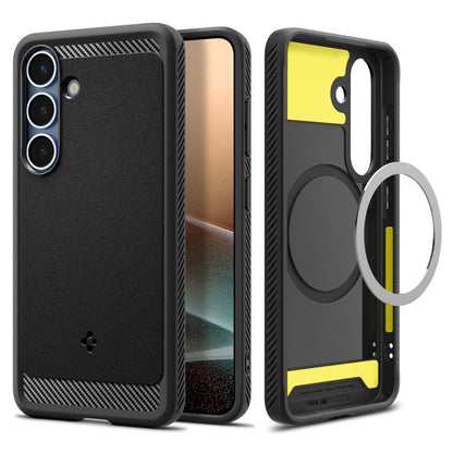 Калъф MagSafe за Samsung Galaxy S25 S931, Spigen, Rugged Armor, Матиран Черен ACS08998