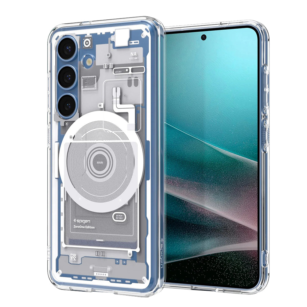 Калъф MagSafe за Samsung Galaxy S25 S931, Spigen, Ultra Hybrid Zero One, Бял ACS09004