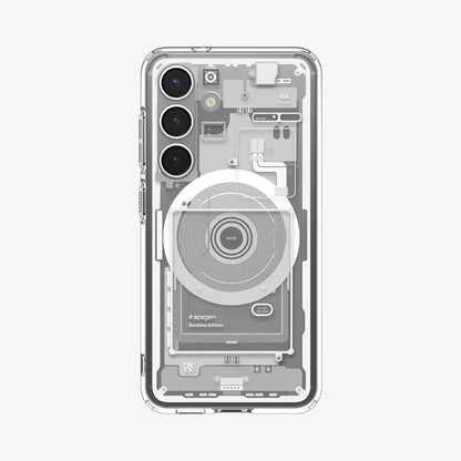Калъф MagSafe за Samsung Galaxy S25 S931, Spigen, Ultra Hybrid Zero One, Бял ACS09004