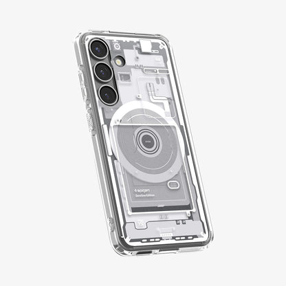 Калъф MagSafe за Samsung Galaxy S25 S931, Spigen, Ultra Hybrid Zero One, Бял ACS09004