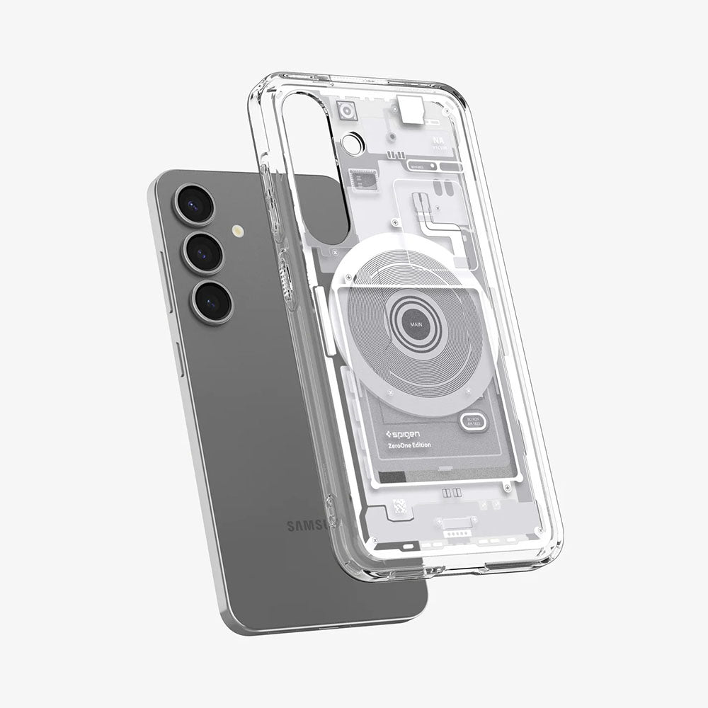 Калъф MagSafe за Samsung Galaxy S25 S931, Spigen, Ultra Hybrid Zero One, Бял ACS09004