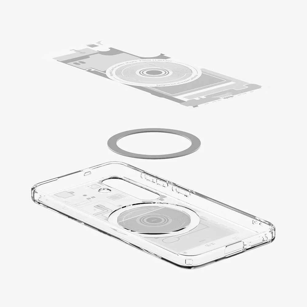 Калъф MagSafe за Samsung Galaxy S25 S931, Spigen, Ultra Hybrid Zero One, Бял ACS09004