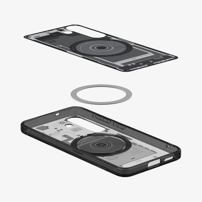 Калъф MagSafe за Samsung Galaxy S25 S931, Spigen, Ultra Hybrid Zero One, Черен ACS09003