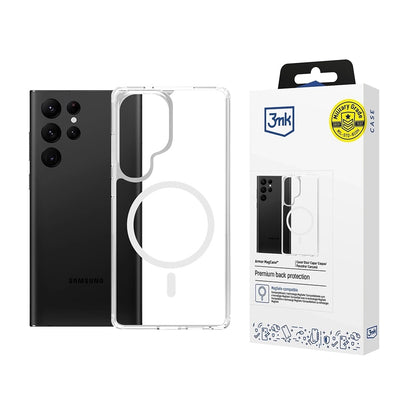 MagSafe калъф за Samsung Galaxy S25 Ultra S938, 3MK, Armor MagCase, прозрачен
