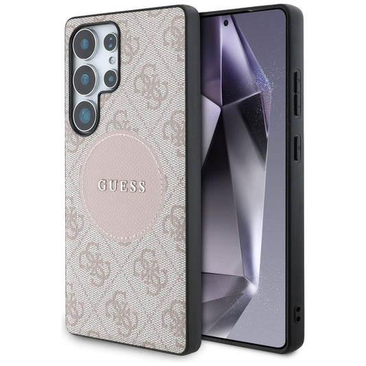 Калъф MagSafe за Samsung Galaxy S25 Ultra S938, Guess, 4G Circle Classic Logo, Розов