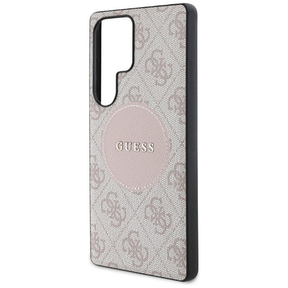 Калъф MagSafe за Samsung Galaxy S25 Ultra S938, Guess, 4G Circle Classic Logo, Розов