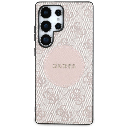 Калъф MagSafe за Samsung Galaxy S25 Ultra S938, Guess, 4G Circle Classic Logo, Розов