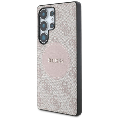 Калъф MagSafe за Samsung Galaxy S25 Ultra S938, Guess, 4G Circle Classic Logo, Розов