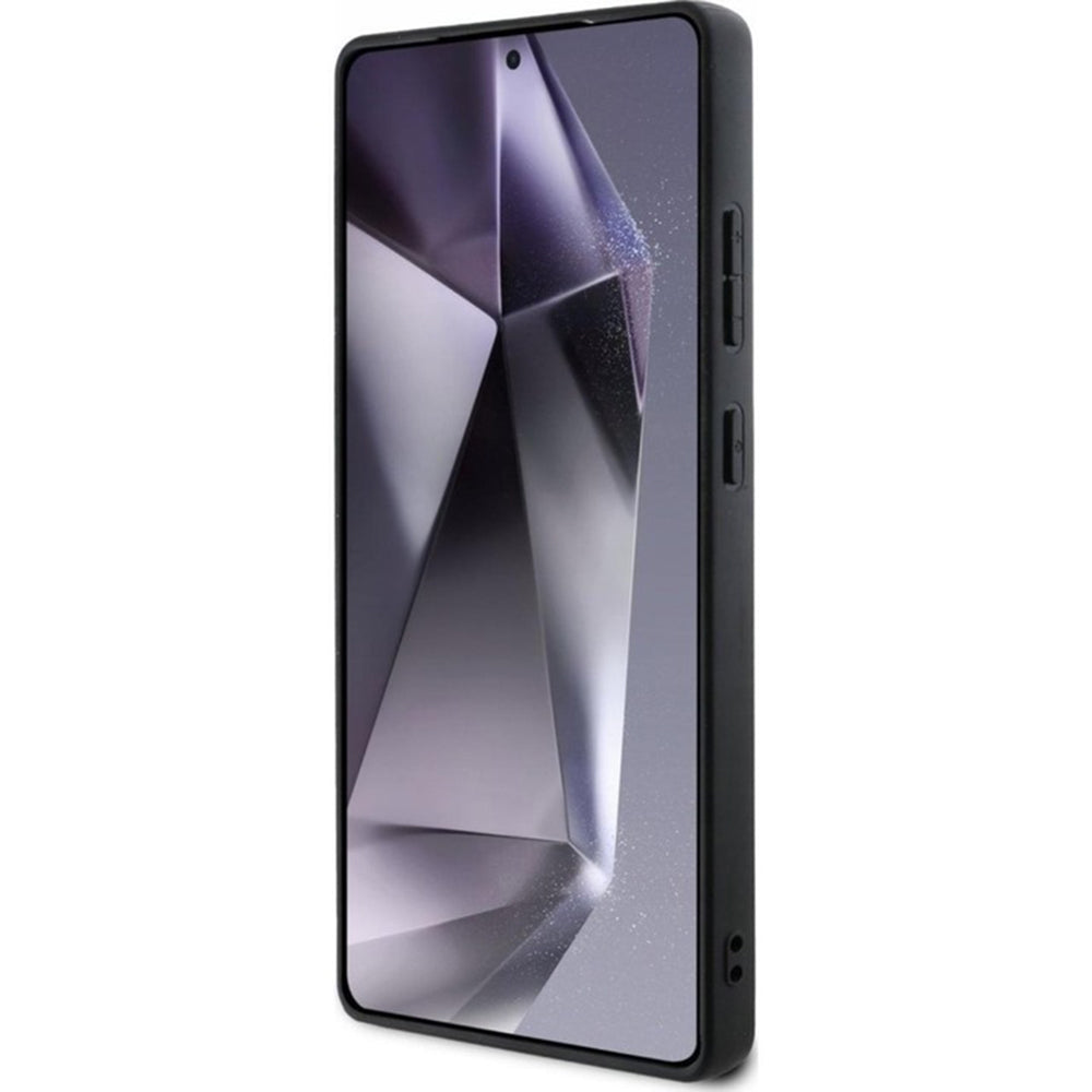 Калъф MagSafe за Samsung Galaxy S25 Ultra S938, Guess, Peony Grained Hot Stamp Triangle, Кафяв