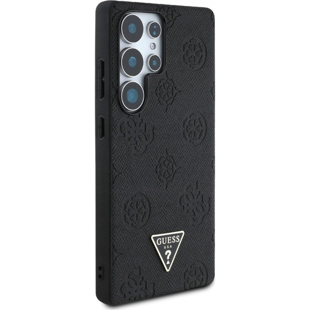 Калъф MagSafe за Samsung Galaxy S25 Ultra S938, Guess, Peony Grained Hot Stamp Triangle, Кафяв