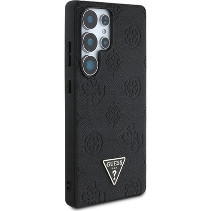 Калъф MagSafe за Samsung Galaxy S25 Ultra S938, Guess, Peony Grained Hot Stamp Triangle, Кафяв