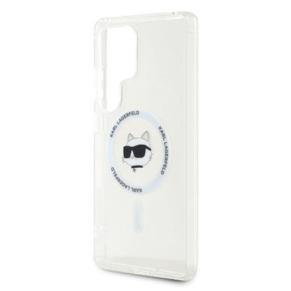Калъф MagSafe за Samsung Galaxy S25 Ultra S938, Karl Lagerfeld, IML Choupette's Head, Бял
