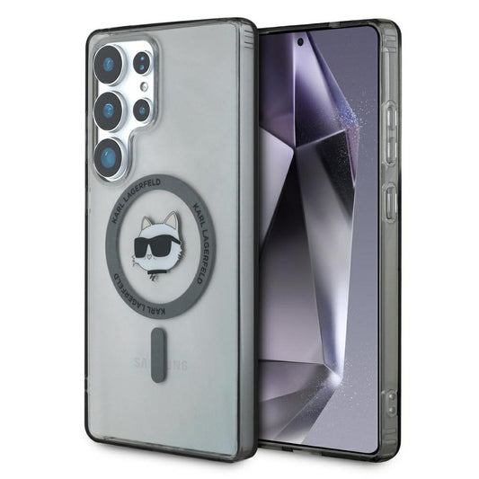 Калъф MagSafe за Samsung Galaxy S25 Ultra S938, Karl Lagerfeld, IML Choupette's Head, Черен