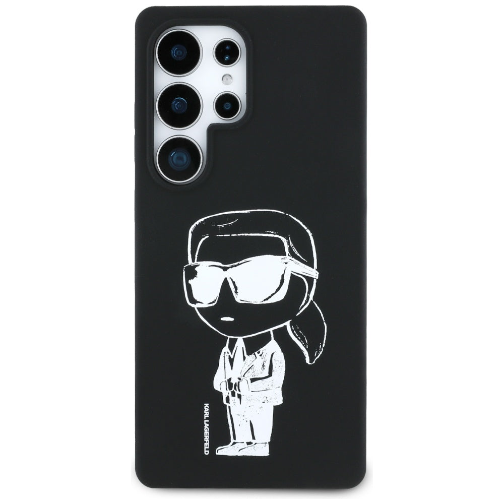 Калъф MagSafe за Samsung Galaxy S25 Ultra S938, Karl Lagerfeld, Silicone Graffiti, Черен
