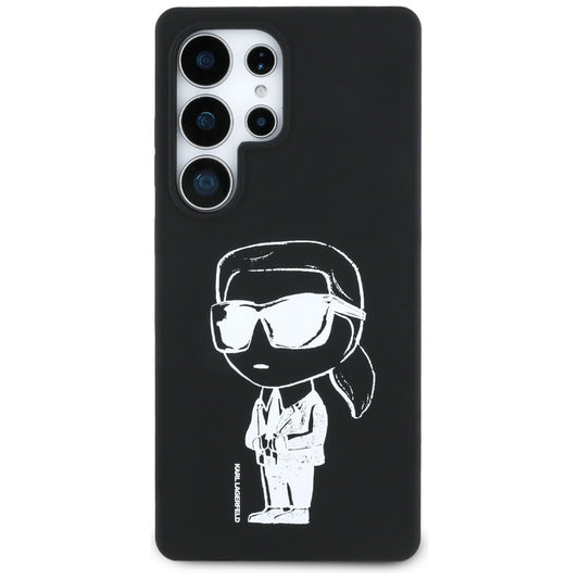 Калъф MagSafe за Samsung Galaxy S25 Ultra S938, Karl Lagerfeld, Silicone Graffiti, Черен
