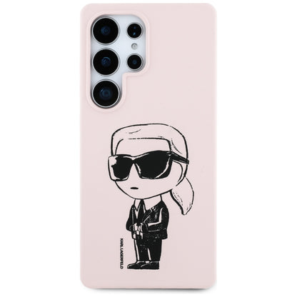 Калъф MagSafe за Samsung Galaxy S25 Ultra S938, Karl Lagerfeld, Silicone Graffiti, Розов