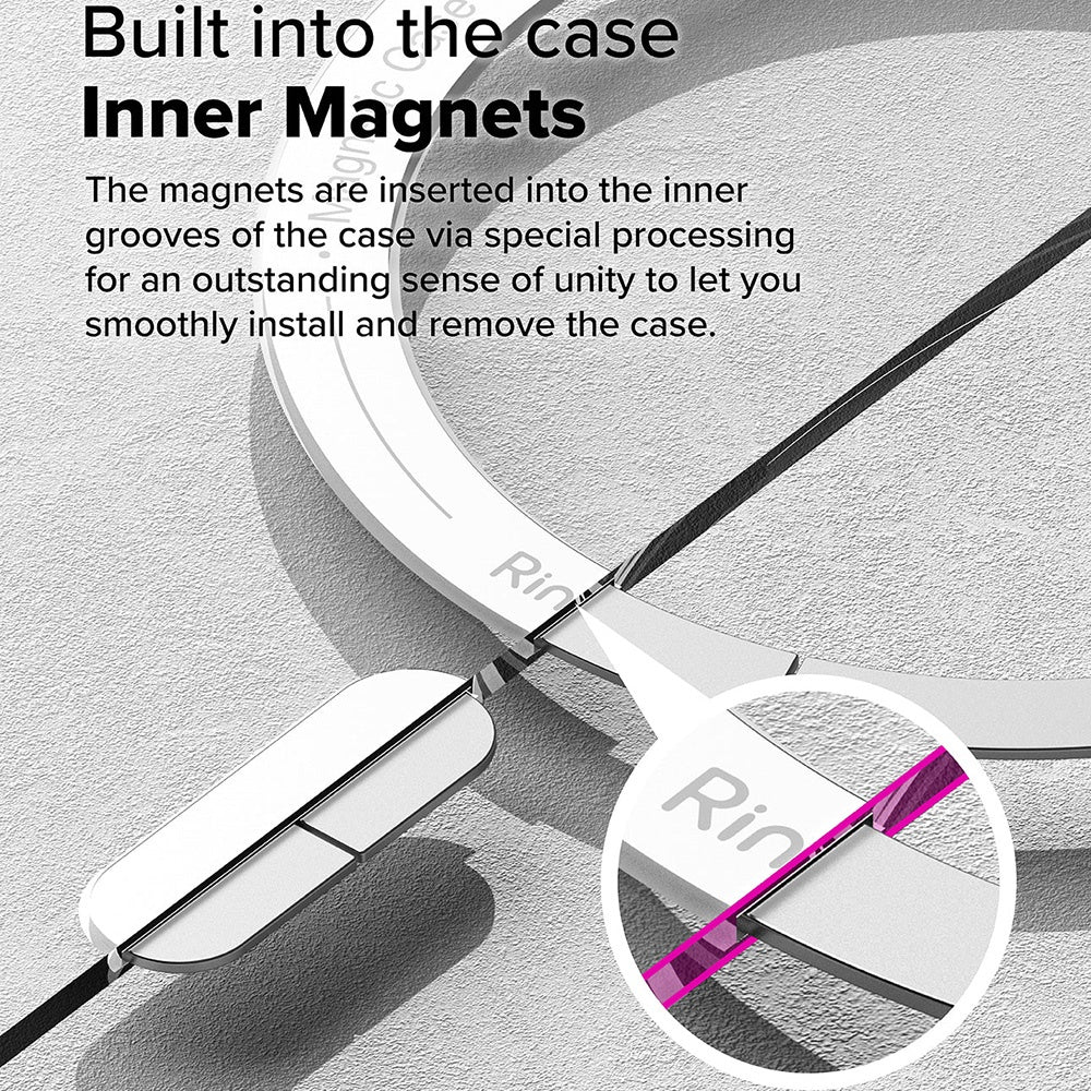 Калъф MagSafe за Samsung Galaxy S25 Ultra S938, Ringke, Fusion, Матиран прозрачен