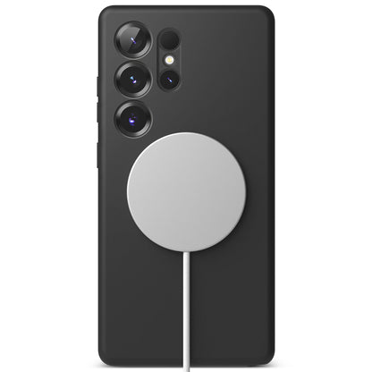 Калъф MagSafe за Samsung Galaxy S25 Ultra S938, Ringke, Силикон, Черен
