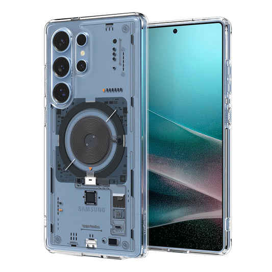 Калъф MagSafe за Samsung Galaxy S25 Ultra S938, Spigen, Ultra Hybrid Neo One, Прозрачен