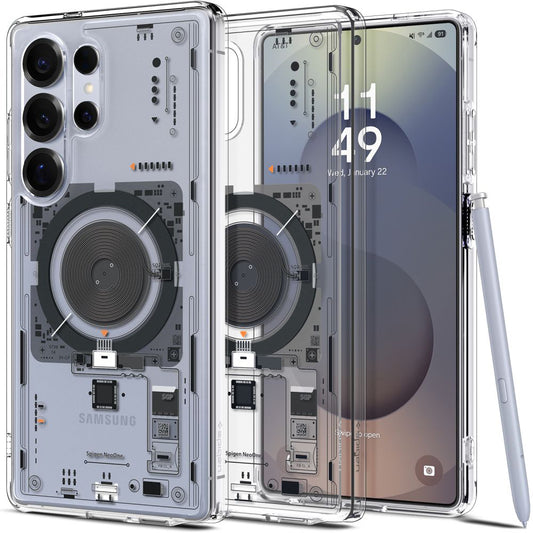 Калъф MagSafe за Samsung Galaxy S25 Ultra S938, Spigen, Ultra Hybrid Neo One, Прозрачен