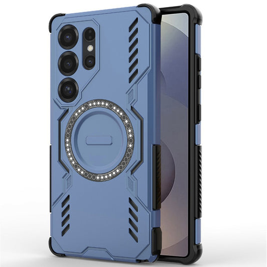 MagSafe калъф за Samsung Galaxy S25 Ultra S938, Techsuit, ArmorMag, Син
